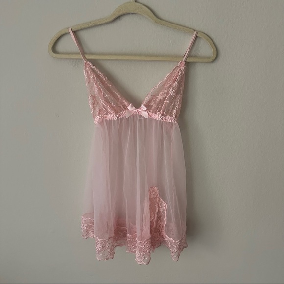Frederick’s of Hollywood Vintage Pink Babydoll M - Picture 1 of 6
